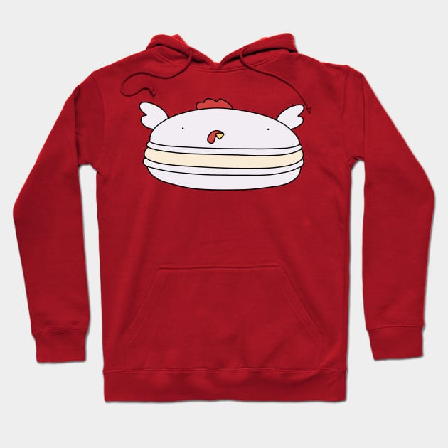 Chicken Macaroon Hoodie by saradaboru